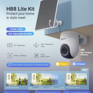 HB8 Lite + Solar Panel 5W 3MP WIFI Camera